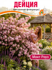 Дейция Монт Роуз (гибридная) Дейция Монт Роуз (гибридная)