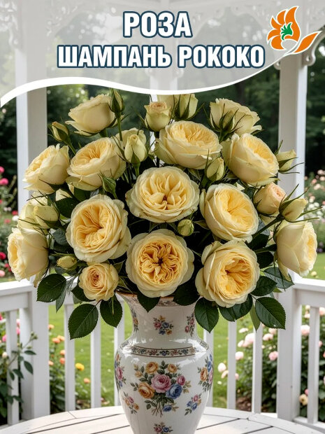Роза Шампань Рококо